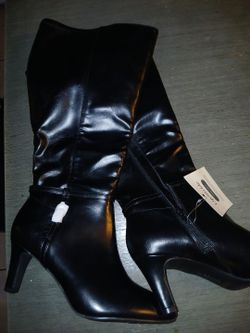 black heel boots