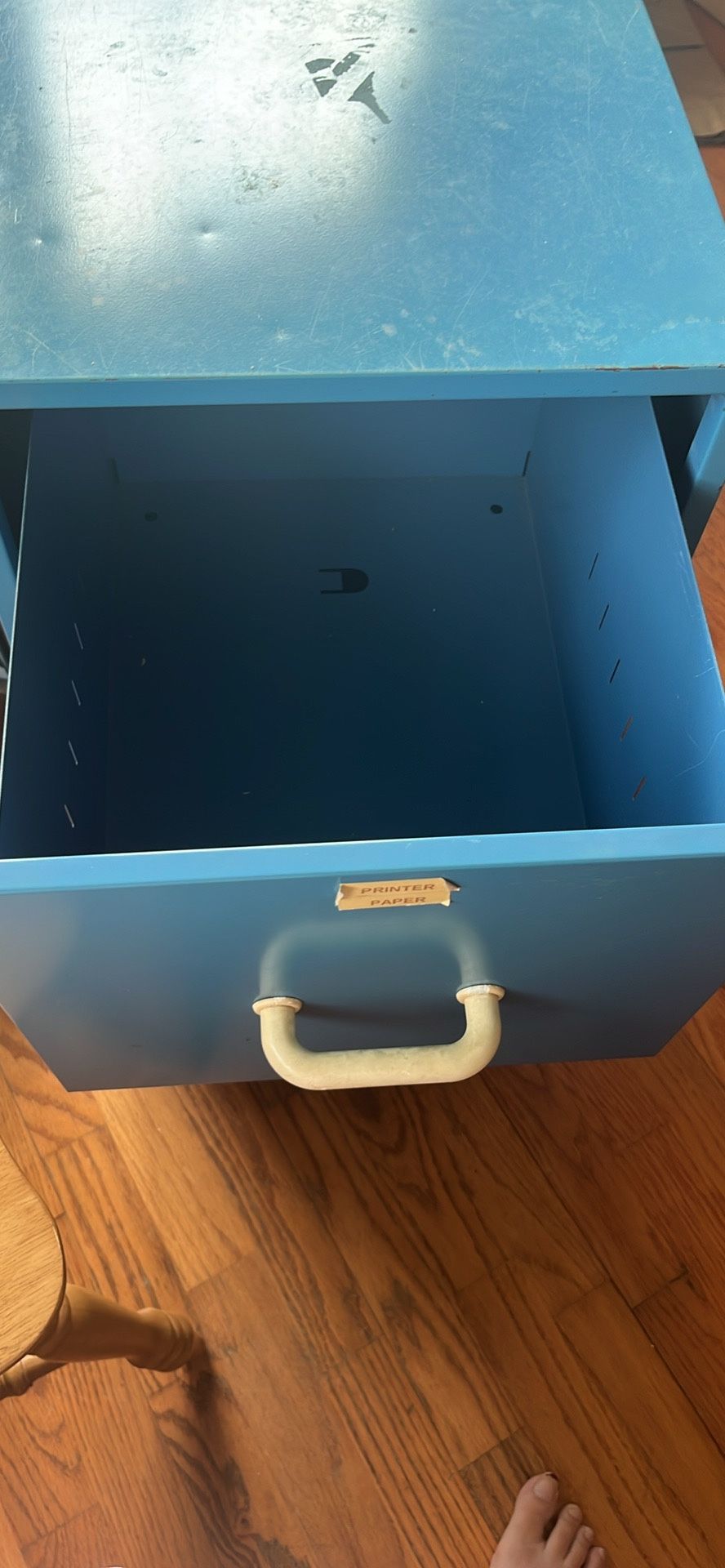 Metal Blue Filing Cabinet 