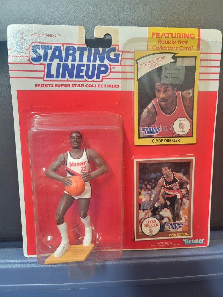 1990 Starting Lineup Slu Clyde Drexler Portland Trailblazers