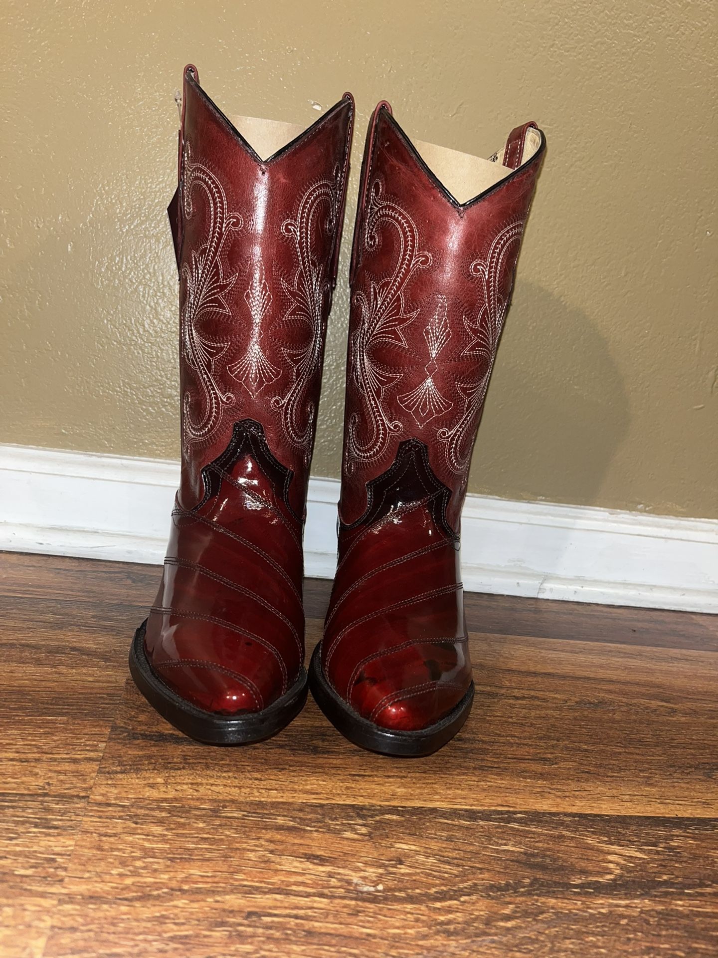 Eel Skin Cowboy Boots 