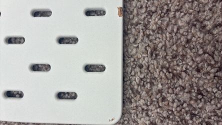 IKEA PEGBOARD WHITE (HEAVILY USED)