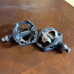 Shimano PD-EH500 Dual-Sided SPD / Flat Pedals – Excellent Condition – Trail/Commuter Ready