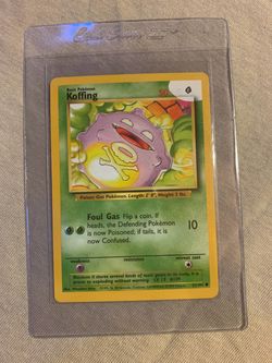 ONE OF A KIND ERROR - Koffing 51/102 Base Set Unlimited 1999