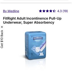 Right Fit Adult Pull Ups $5 Per Pack, $10 For 3 