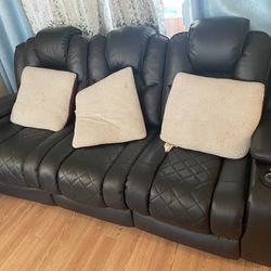 Reclinable Leather Sofas 