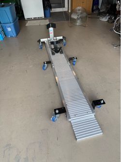 Garage dolly for motorcycle