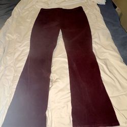 Land’s End Corduroy Bootcut Tall  Pants Size 18 Tall Burgundy Wine