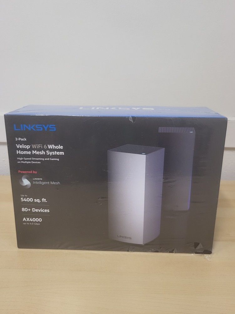 Linksys MX8000 Velop Mesh WiFi 6 System: AX4000 Tri-Band Wireless Network