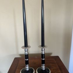 Pair of Vintage Butane Taper Candle Holders