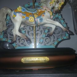 American Beauty Musical Carousel Horse 1926