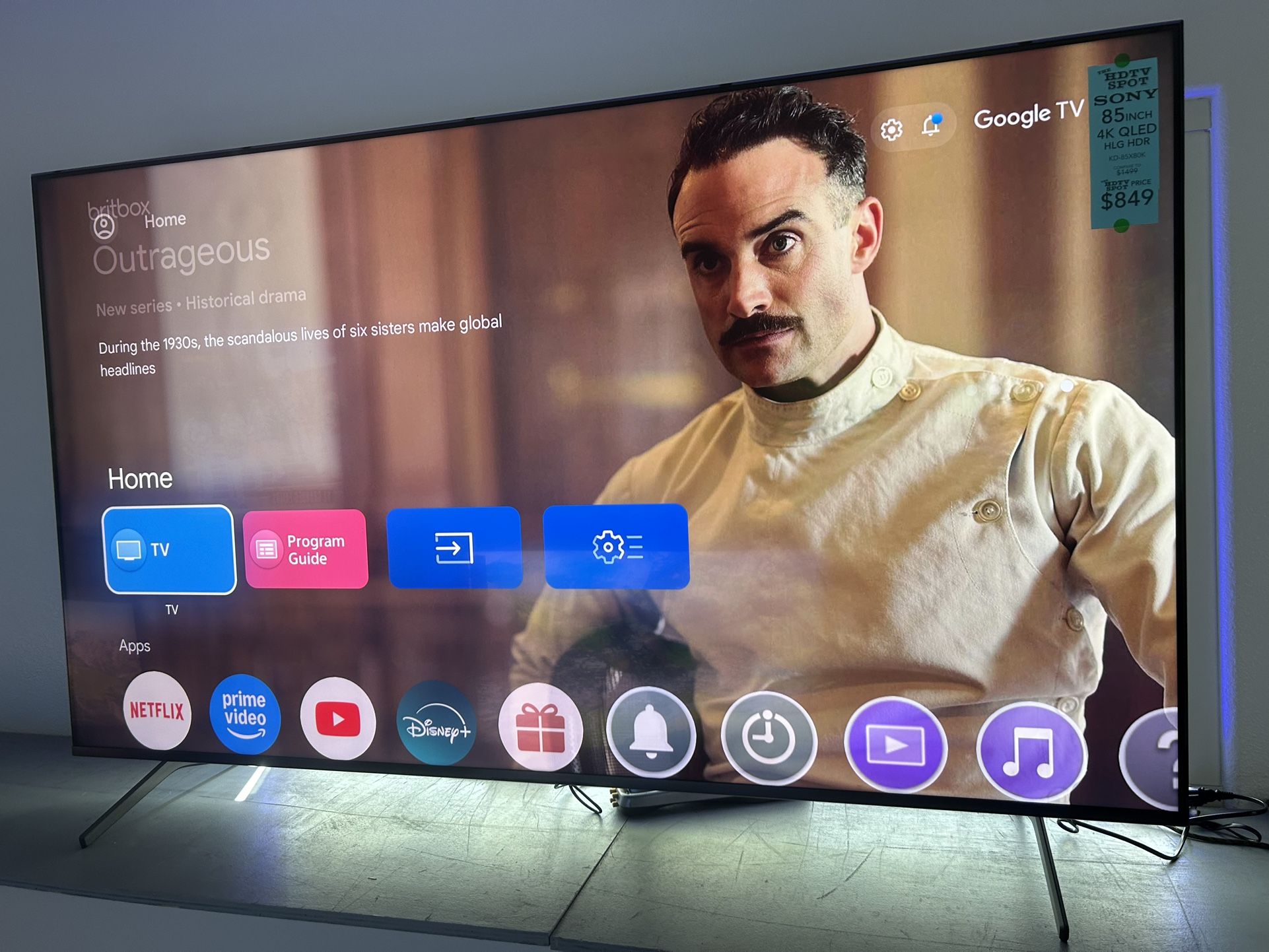Sony 85-inch 4k smart tv kd85x80k