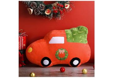 Christmas Truck Plush Pillow