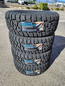 275 60 20 NEW TIRES DODGE RAM TITAN TUNDRA RUBICON GLADIATOR SILVERADO SUBURBAN AVALANCHE TAHOE SIERRA F150 