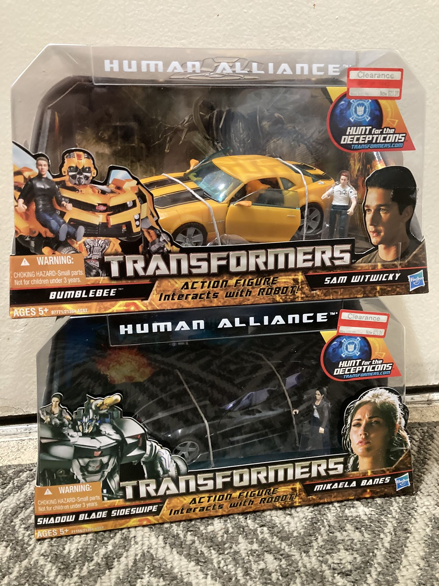 Transformers Human Alliance Bumblebee and Shadow Sideswipe