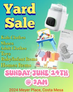 Yard sale 6/14/26