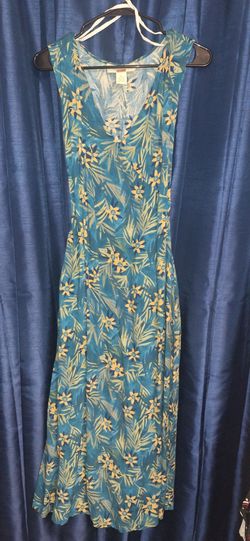 Vintage 90's Norton McNaughton Tropical Floral Maxi Dress -XL