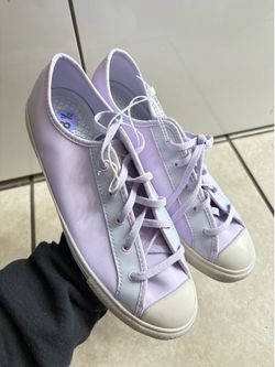 Converse All Star Dainty Low Top Lilac Lavender Sneakers A03066C Womens 8.5