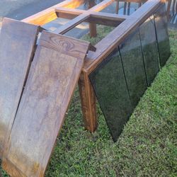 Solid wood dining table