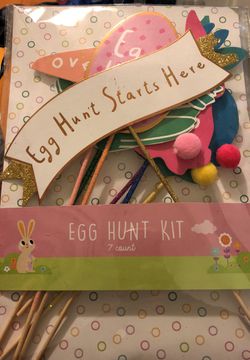 Easter egg hunt sign kit