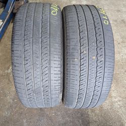 265/50R20 BRIDGESTONE DUELER PAIR OF TIRES