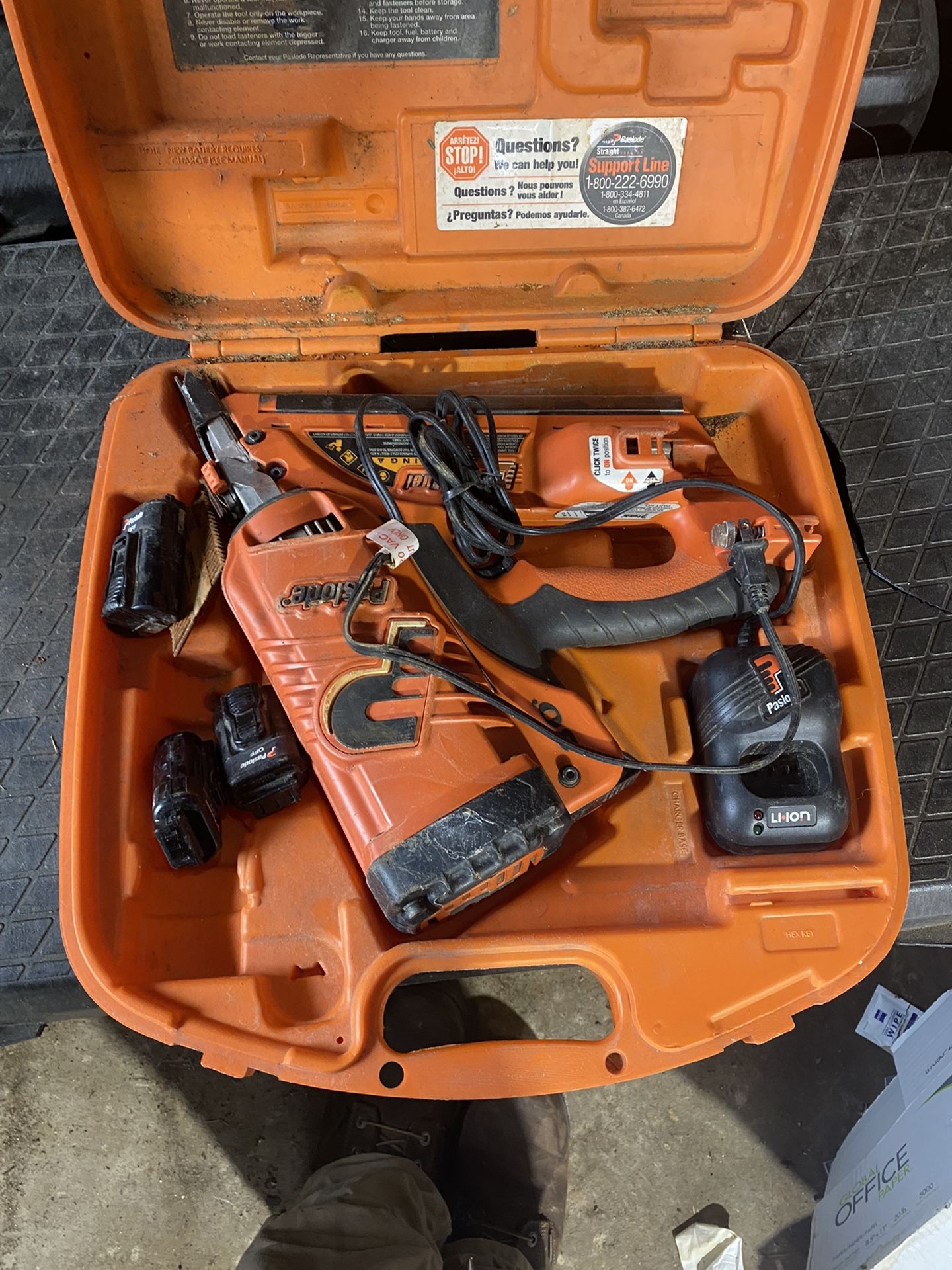 Two Paslode Framing Nail Guns