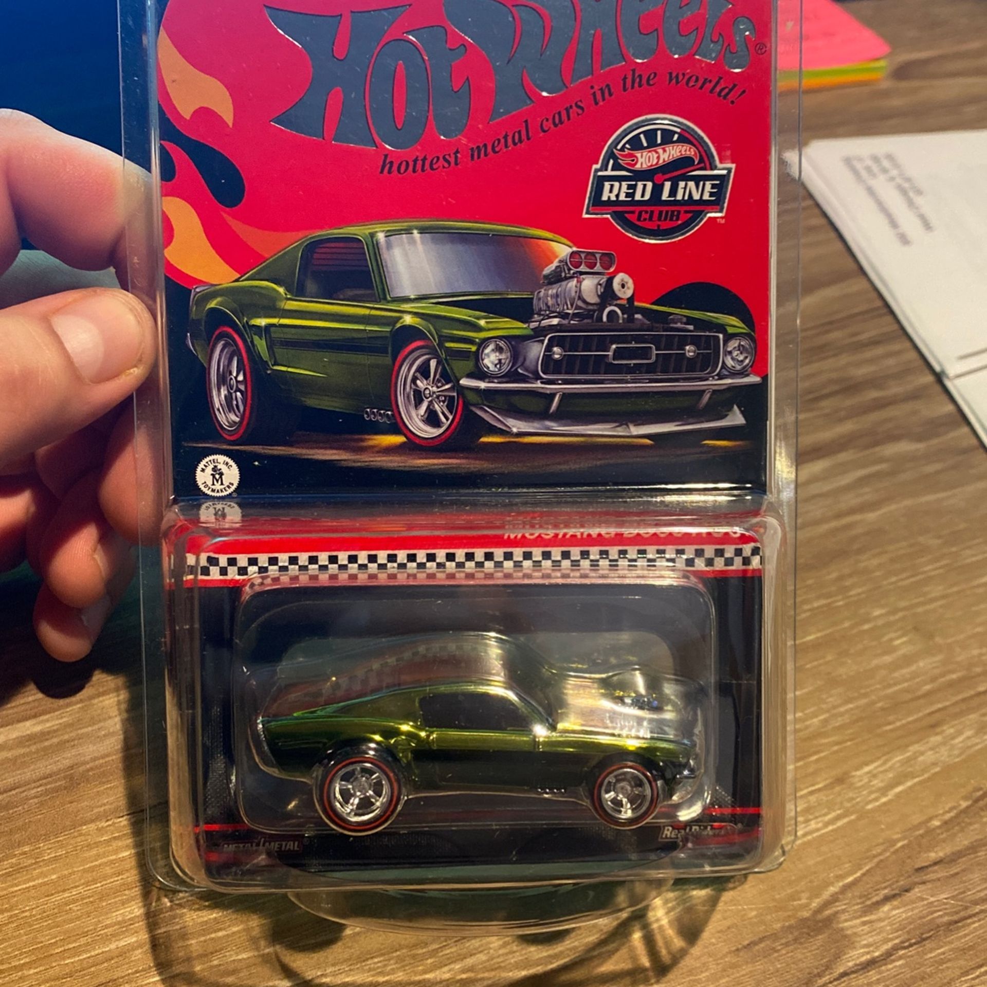 Hotwheels Red Line Mustang Collectible Mail In Car $100