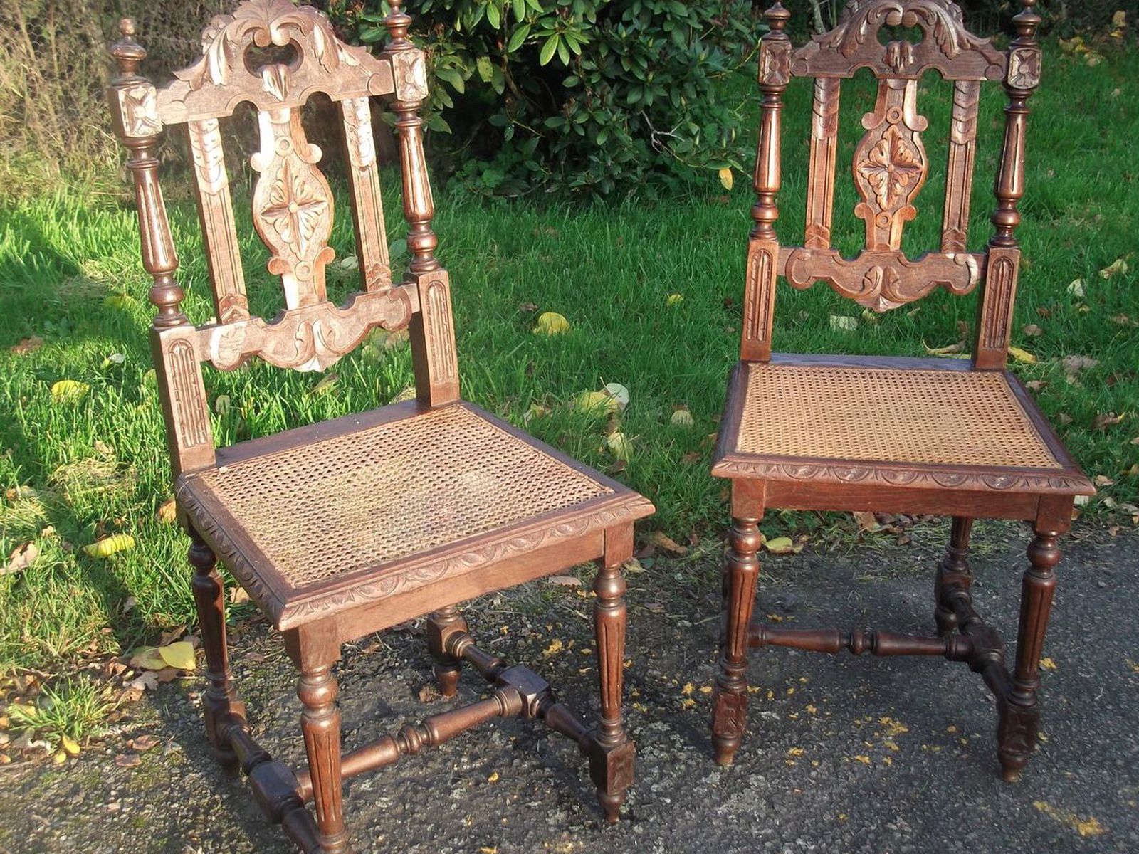 2 dining chair "Henry II" style