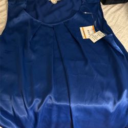 Never Wear Beautiful Blue Top 