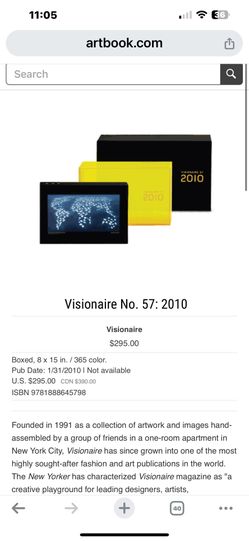Visionair 57 2010 Digital Calender  Of Art . 