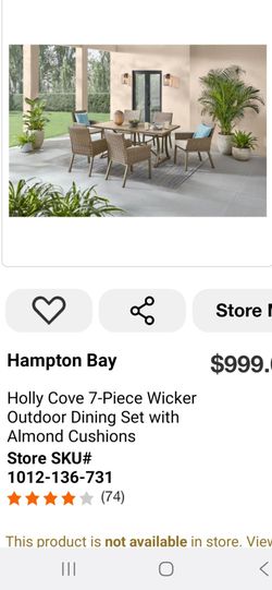 Outdoor table and chairs