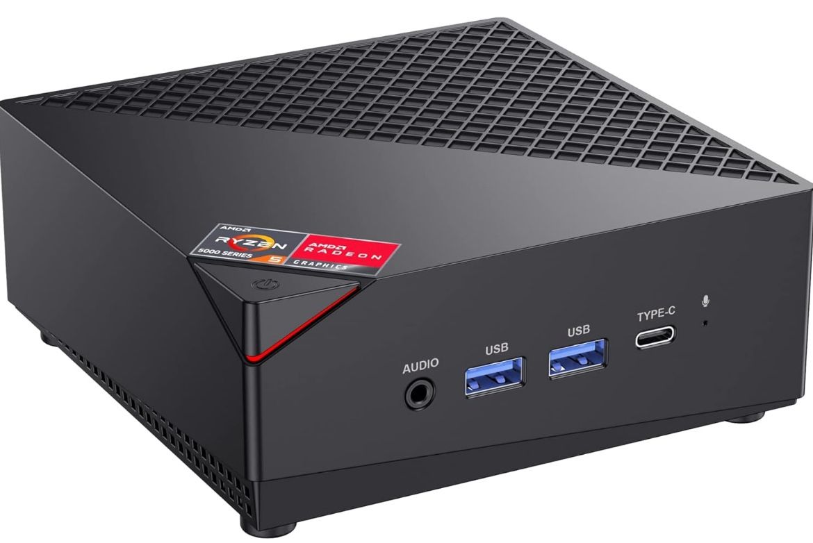 KAMRUI Mini PC with AMD Ryzen 5 5500U, 4.0Ghz, 16GB DDR4 512GB SSD,