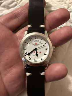 This watch was made in the Soviet Union