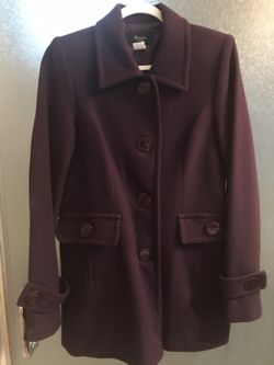 Abrigo morado paño de lana