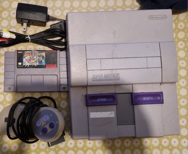 Super Nintendo with 1 game