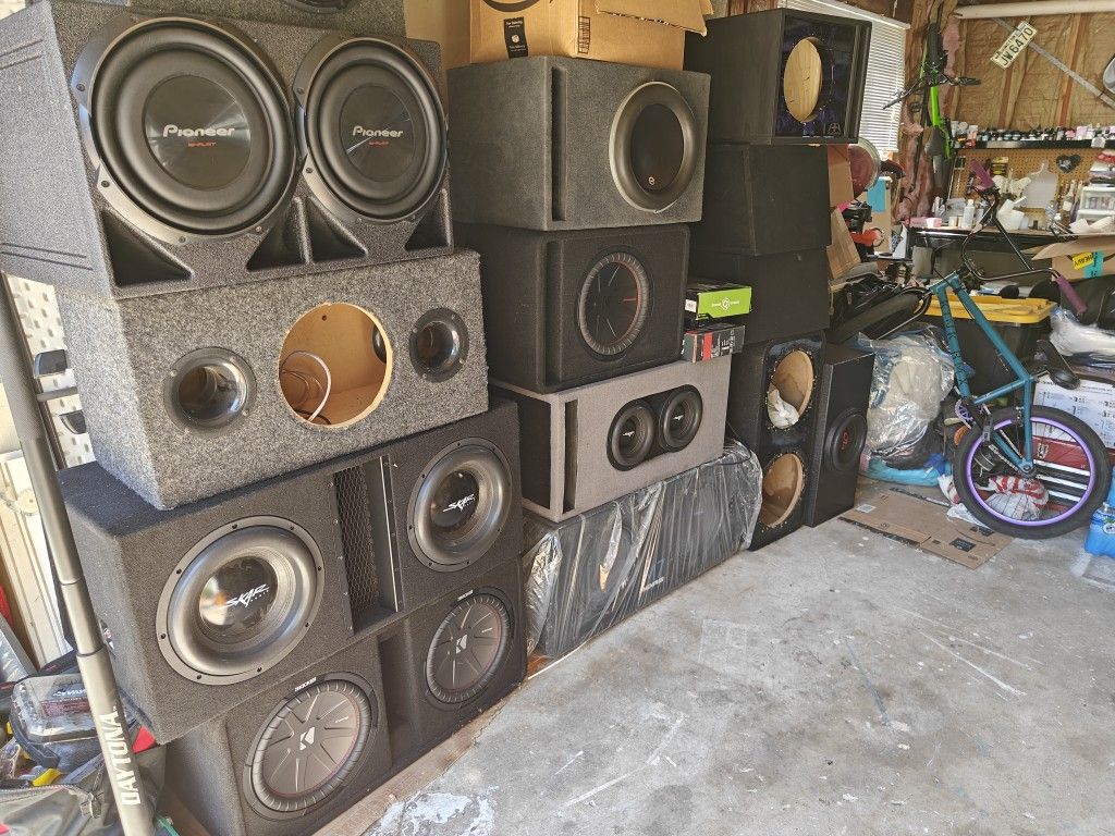 TONS of Car Audio Subs Amps