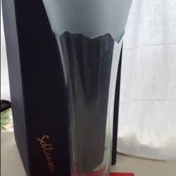 Stephen Schlanser Art Blown Glass "Scapes" Vase Artist Signed