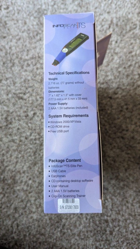 Wizcom InfoScan TS Elite Handheld Scanner Other - Electronics & Media