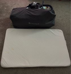 Baby Trend Nursery Den Pack-and-Play in Stoney Grey+ *extra two sided baby/infant mattress available