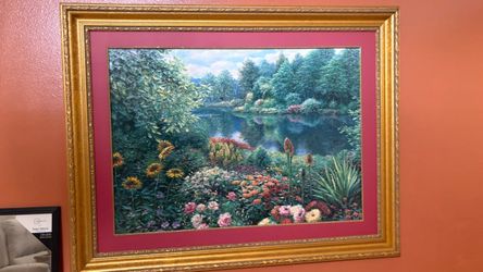 TRADITIONAL ELEGANT PAINTING 35” LONG X 45” WIDE