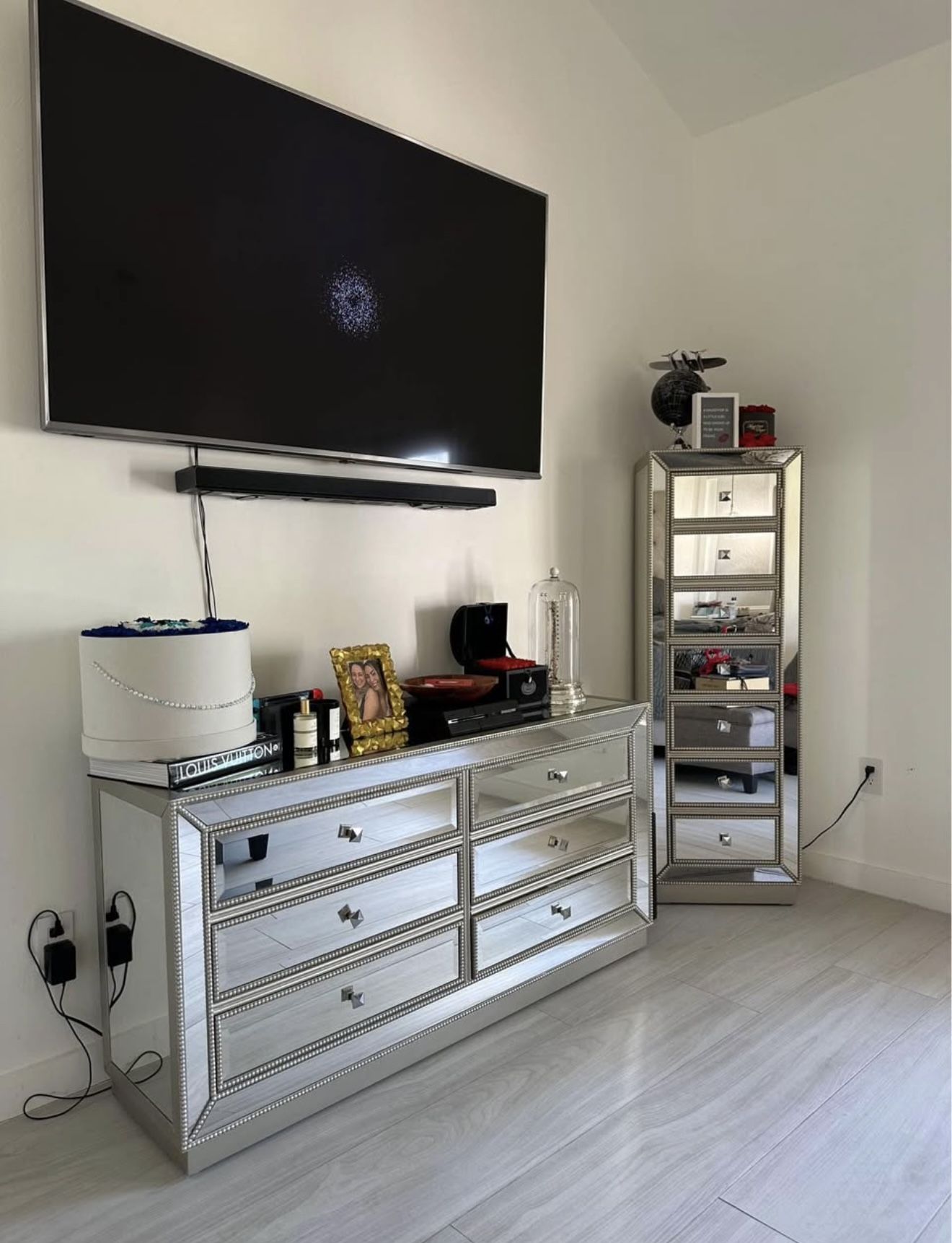 Bedroom Dresser Mirrored 