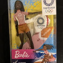 Barbie Surfing Olympian (Tokyo 2020) MOC Mattel 2019 NIB