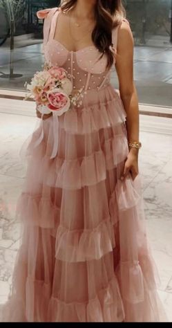 Say Yes. Light pink prom dress