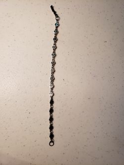 Sterling silver peace bracelet