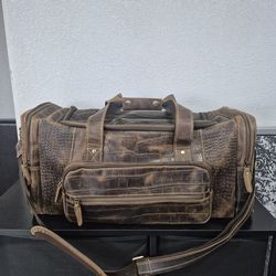 Polare leather duffel