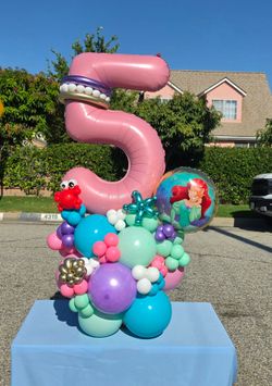 The little mermaid balloon bouquet