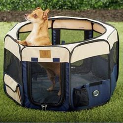🐕 Precision Pet  Dog Playpen  Crate  Soft-Sided Foldable- Missing Top