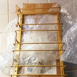 Selling Towels Storage Multifunctional Metal Rack, Space-Saving Wrapping Paper Organizer Ribbon Holder Wall