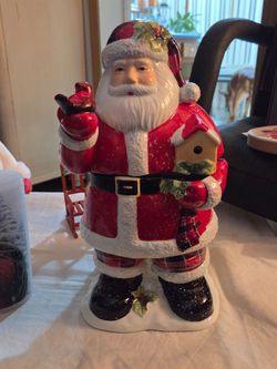 Ceramic Santa Claus Cookie Jar