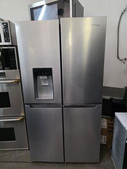 WHIRLPOOL 4 DOOR STAINLESS STEEL REFRIGERATOR 