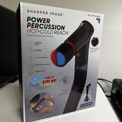 Sharper Image Hot + Cold Reach Power Percussion Massager